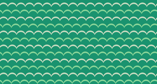 Papier peint ondulations Style géométrique vert