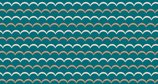 Papier peint motifs géométriques Vagues multicolores