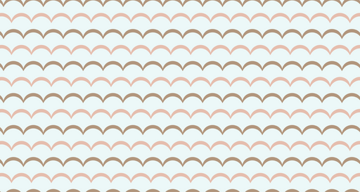 Papier peint vagues Motif rose et marron