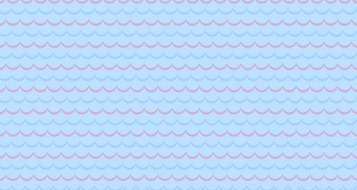 Papier peint vagues Douces nuances de bleu et rose