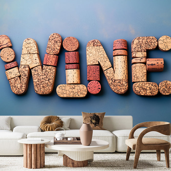 Papier peint bouchons de vin | Design créatif et original
