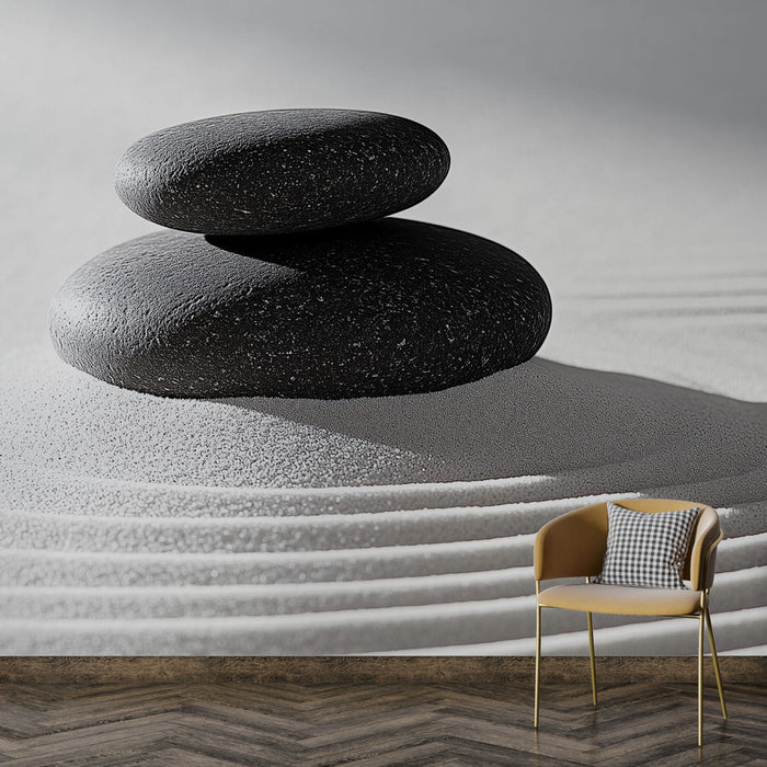 Papier peint pierres zen | Équilibre et sérénité