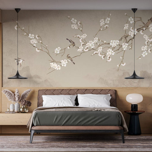 Tenture Murale Samouraï Japonais - Taille 150x200 Cm - Tissu Polyester, Motif Noir/rouge - Décoration Chambre, Salon, événement